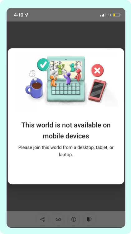 Mobile Experience Disabled