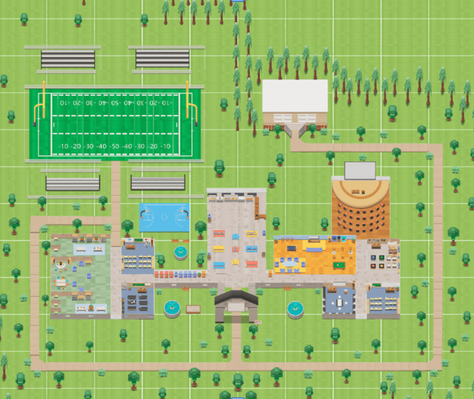 Toy Brick World Layout